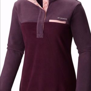 NWT Columbia Women’s Mtn Side Fleece. SZ M Purple